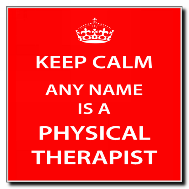 Physical Therapist Keep Calm Coaster