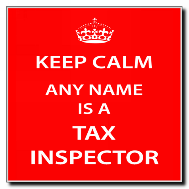 Tax Inspector Keep Calm Coaster