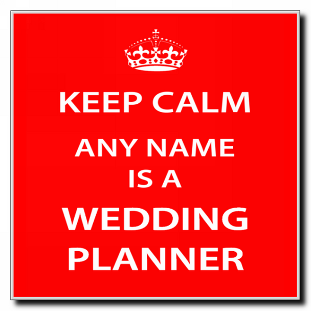 Wedding Planner Keep Calm Coaster