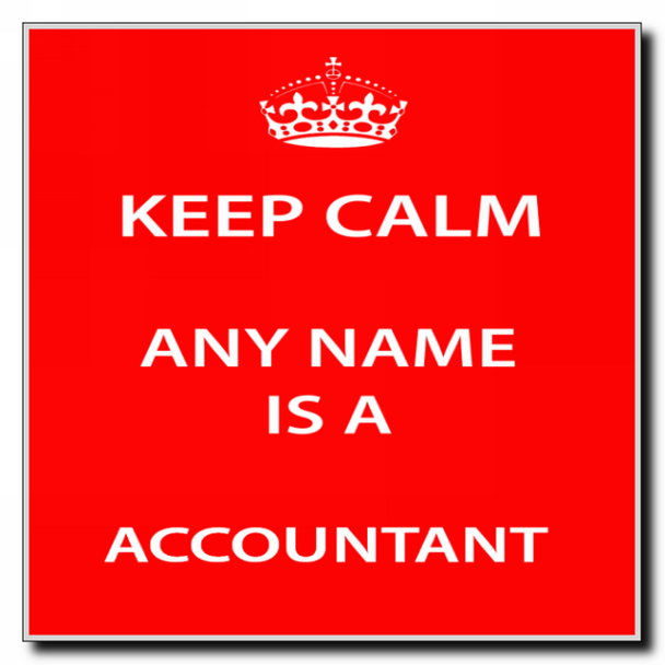 Accountant Keep Calm Coaster
