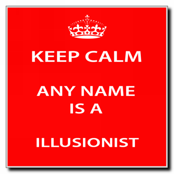 Illusionist Keep Calm Coaster