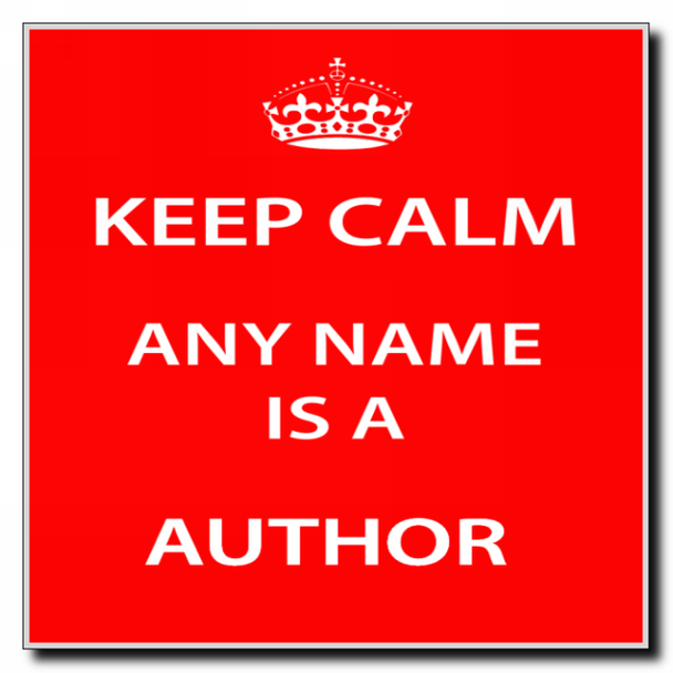 Author Keep Calm Coaster