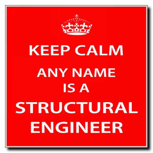 Structural Engineer Keep Calm Coaster