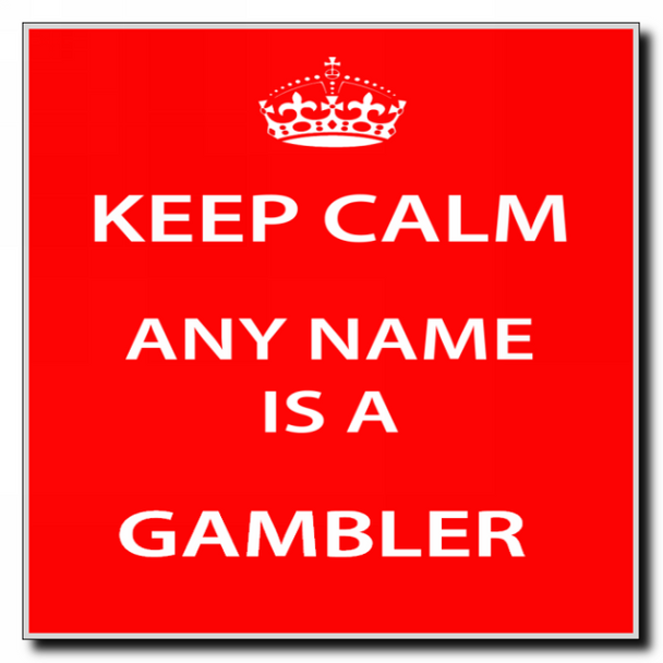 Gambler Keep Calm Coaster