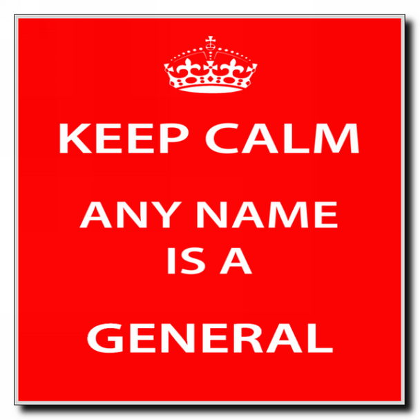 General Keep Calm Coaster