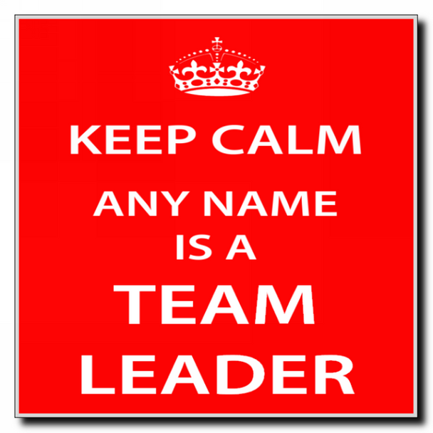 Team Leader Keep Calm Coaster