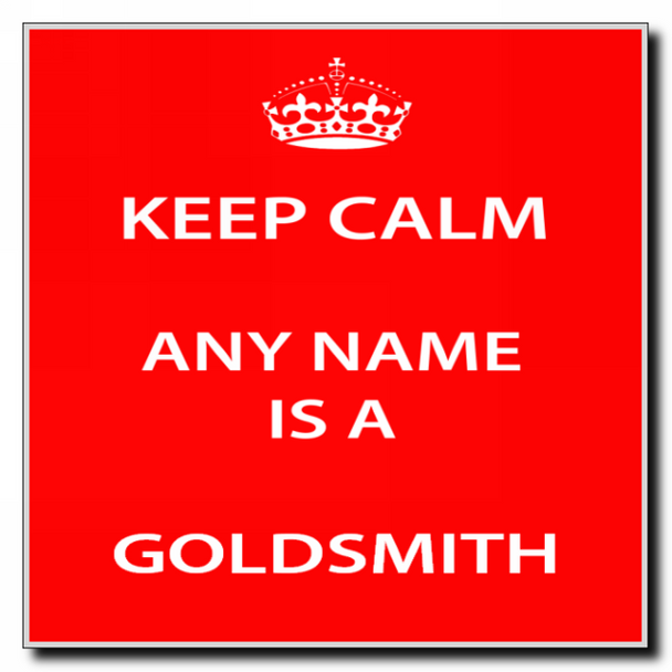 Goldsmith Keep Calm Coaster