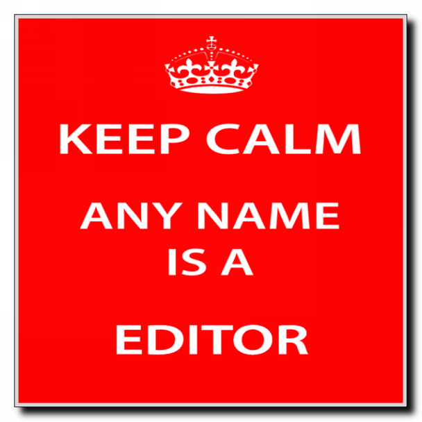 Editor Keep Calm Coaster