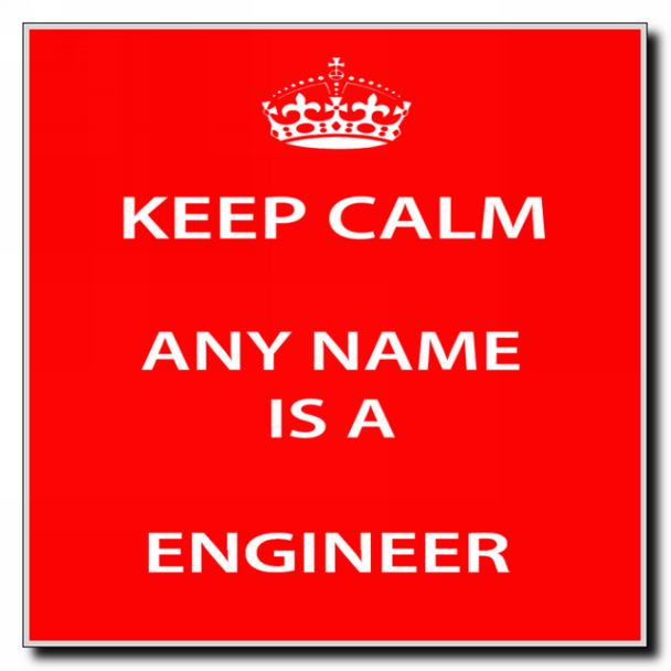 Engineer Keep Calm Coaster