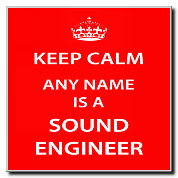 Sound Engineer Keep Calm Coaster