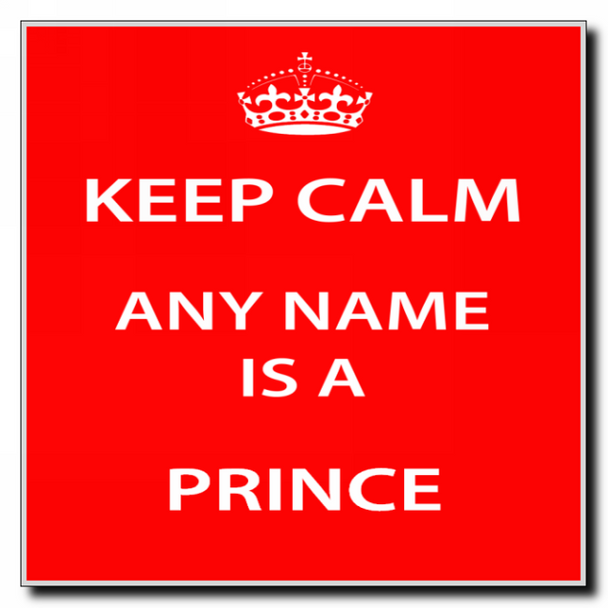 Prince Keep Calm Coaster