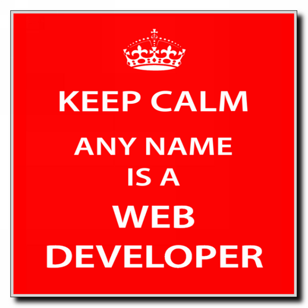 Web Developer Keep Calm Coaster