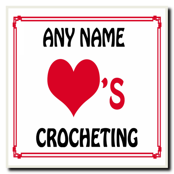 Love Heart Crocheting Coaster