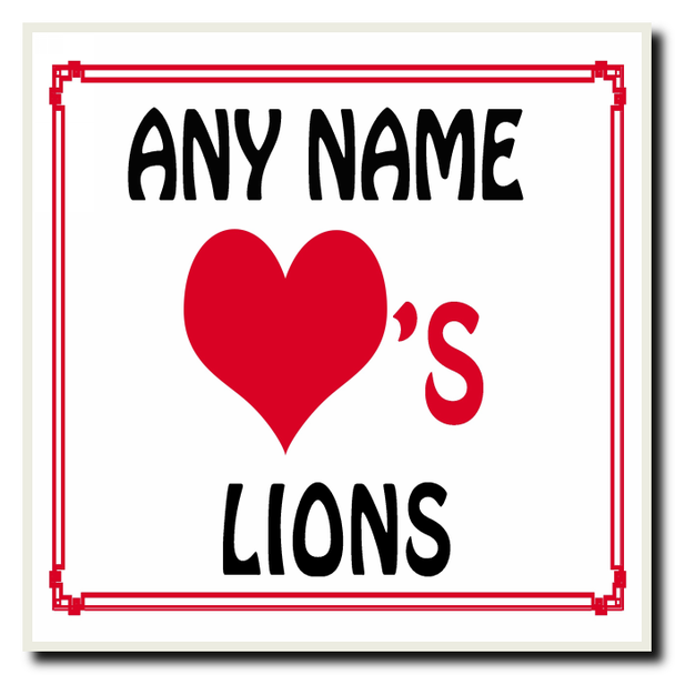 Love Heart Lions Coaster