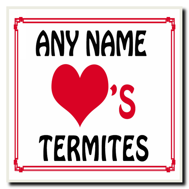 Love Heart Termites Coaster