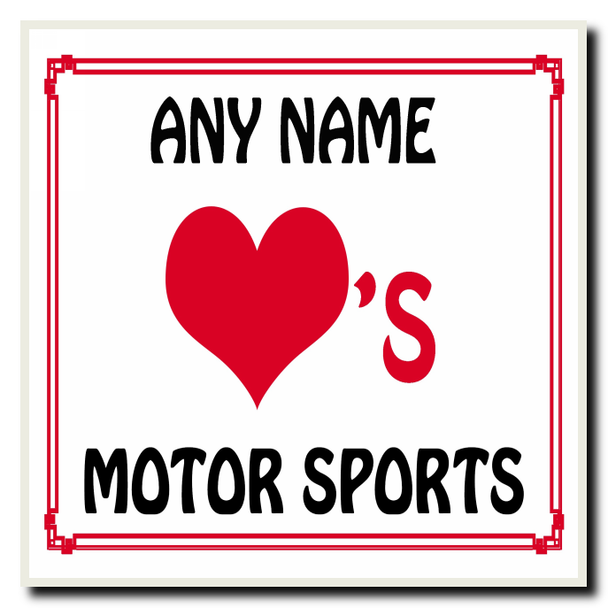 Love Heart Motor Sports Coaster