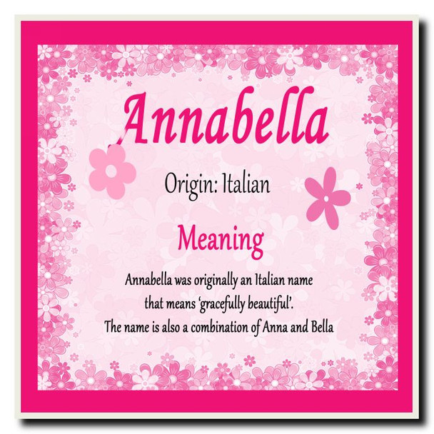 Annabella Name Meaning Coaster