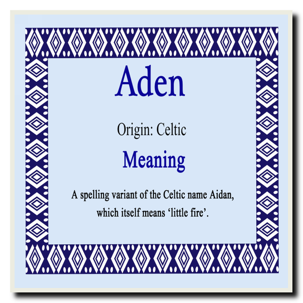 Aden Name Meaning Coaster