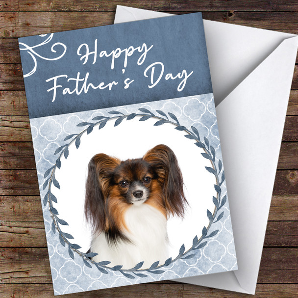 Continental Toy Spaniel Papillon Dog Animal Customised Father's Day Card