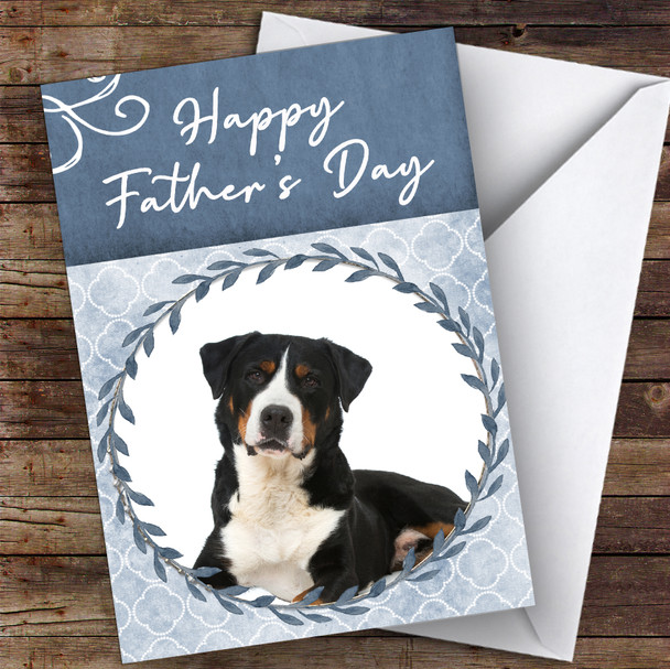 Great Swiss Mountain Dog Traditional Animal Customised Father's Day Card