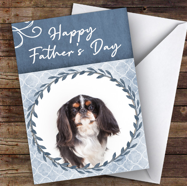 English Toy Spaniel Dog Traditional Animal Customised Father's Day Card