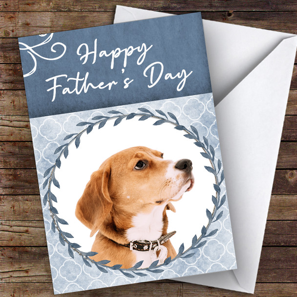 English Foxhound Dog Traditional Animal Customised Father's Day Card