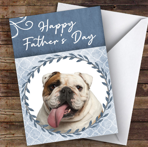 English Bulldog Dog Traditional Animal Customised Father's Day Card