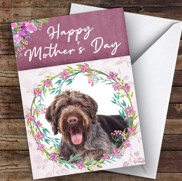 German Wirehaired Pointer Dog Traditional Animal Customised Mother's Day Card