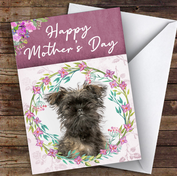 Affenpinscher Dog Traditional Animal Customised Mother's Day Card
