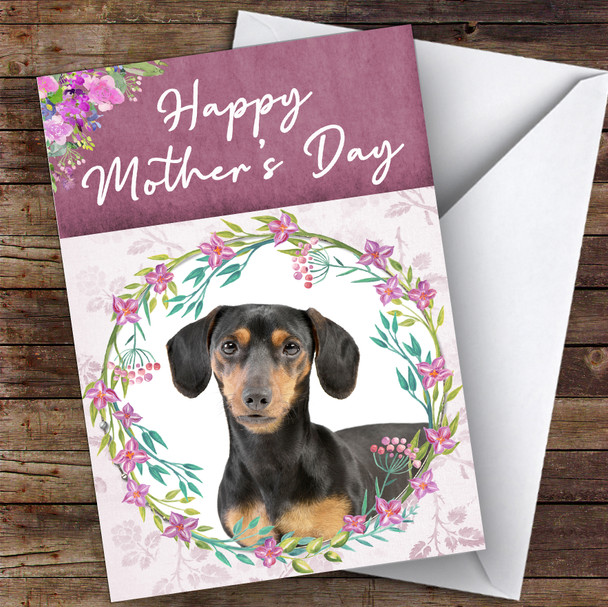 Dachshund Dog Traditional Animal Customised Mother's Day Card