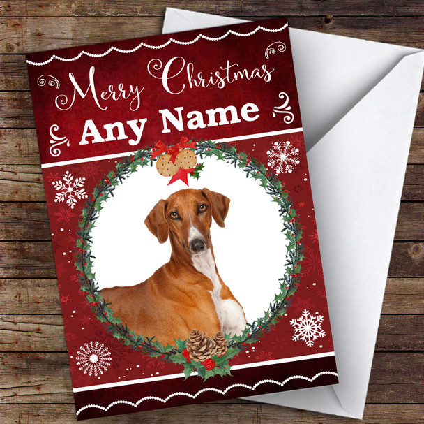 Azawakh Dog Traditional Animal Customised Christmas Card