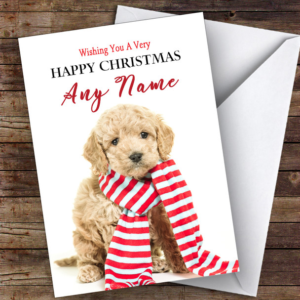 Cockerpoo Dog Puppy Animal Customised Christmas Card