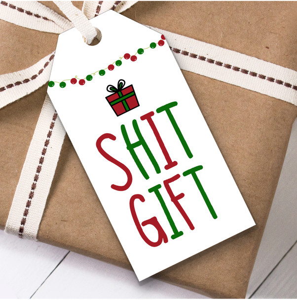 Funny Swearing Joke Shit Gift Christmas Gift Tags