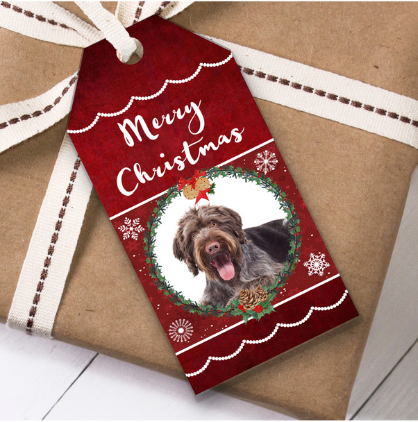 German Wirehaired Pointer Dog Christmas Gift Tags