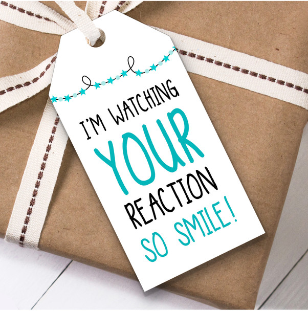 Funny Watching Your Reaction Christmas Gift Tags