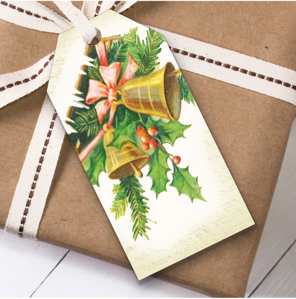 Vintage Traditional Bells Christmas Gift Tags Vintage Traditional Bells Christmas Gift Tags