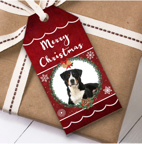 Great Swiss Mountain Dog Christmas Gift Tags