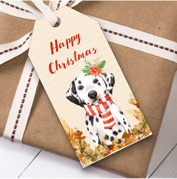 Vintage Dog Dalmatian Christmas Gift Tags