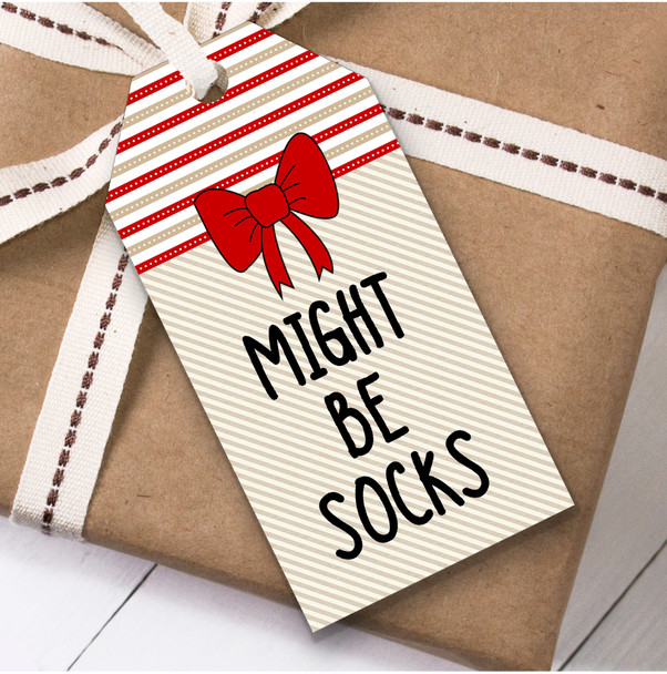 Funny Might Be Socks Christmas Gift Tags