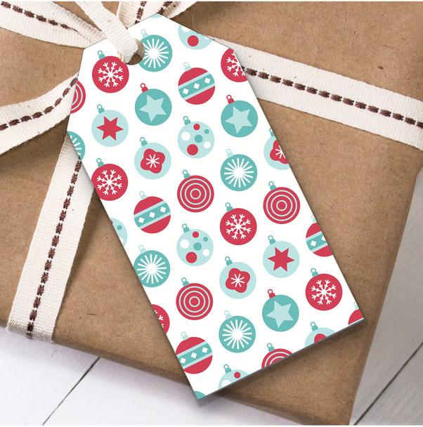 Baubles Red & Green Christmas Gift Tags