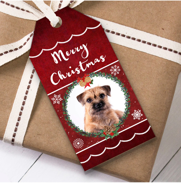 Border Terrier Dog Christmas Gift Tags Border Terrier Dog Christmas Gift Tags