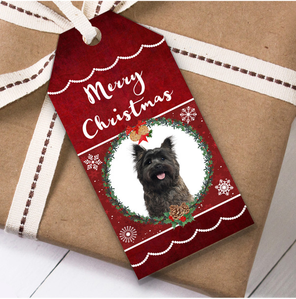 Cairn Terrier Dog Christmas Gift Tags