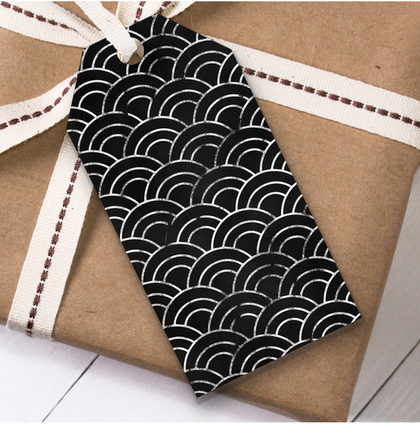 Black And Silver Christmas Gift Tags