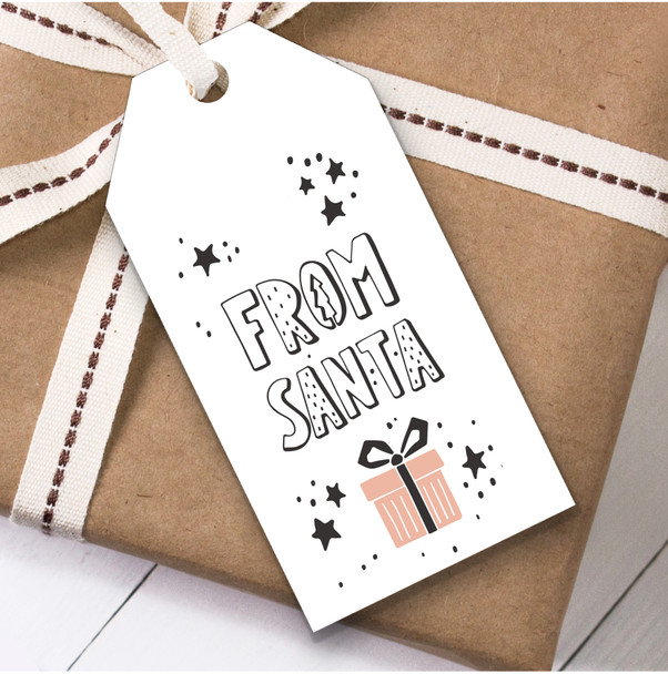 White From Santa Christmas Gift Tags