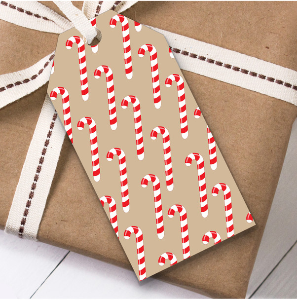 Big Candy Canes Christmas Gift Tags
