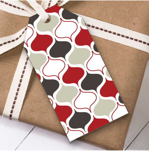 Red White Brown Christmas Gift Tags