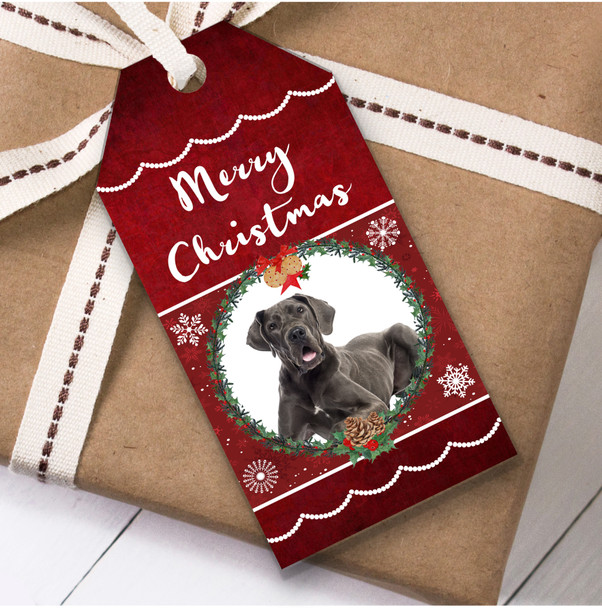 Great Dane Dog Christmas Gift Tags