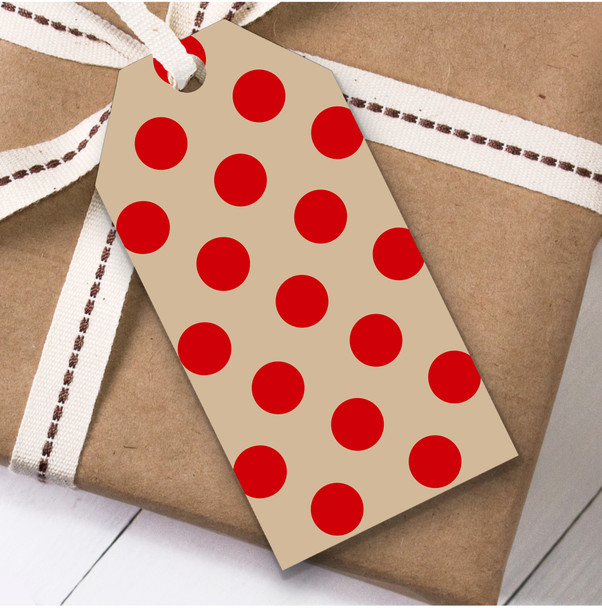 Big Red Spots Christmas Gift Tags