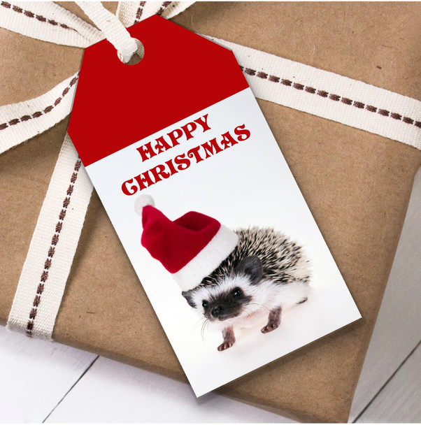 Cute Hedgehog Christmas Gift Tags