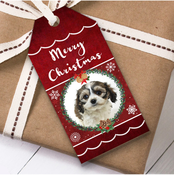 Cavachon Dog Christmas Gift Tags